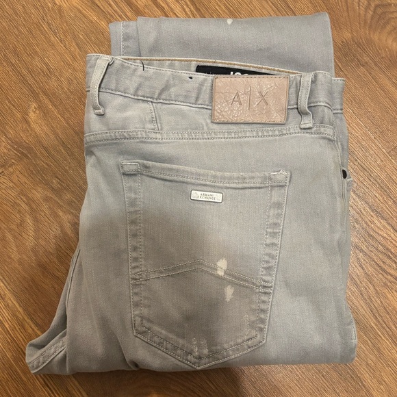 Armani Exchange Gray Tapered Jeans - Picture 1 of 10